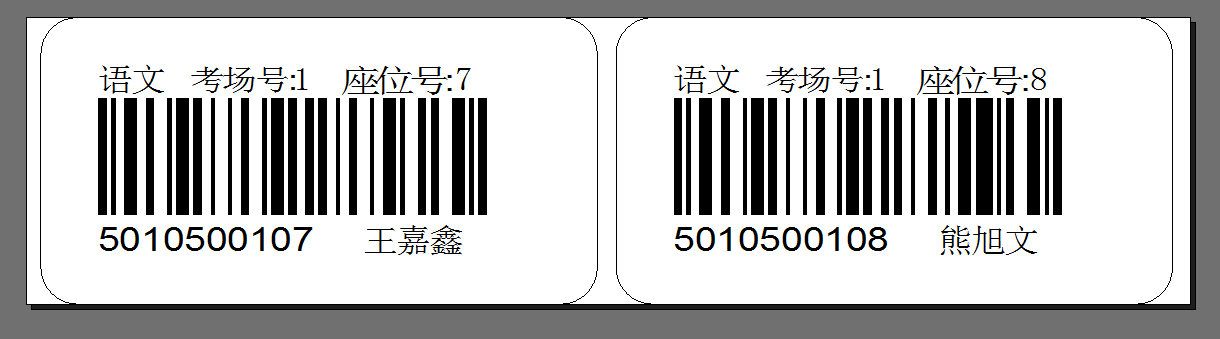 白城市學生考試條碼打印,專業打印準考證條碼的打印機